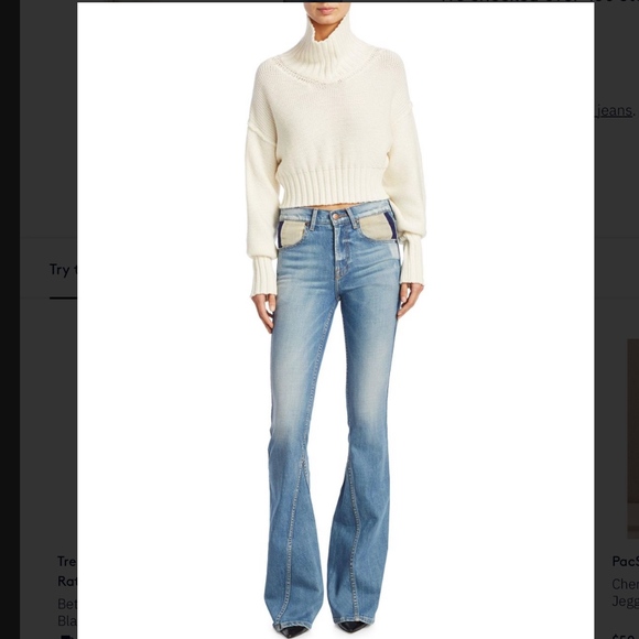 TRE BY NATALIE RATABESI The Cher Flared Jeans - Picture 1 of 6